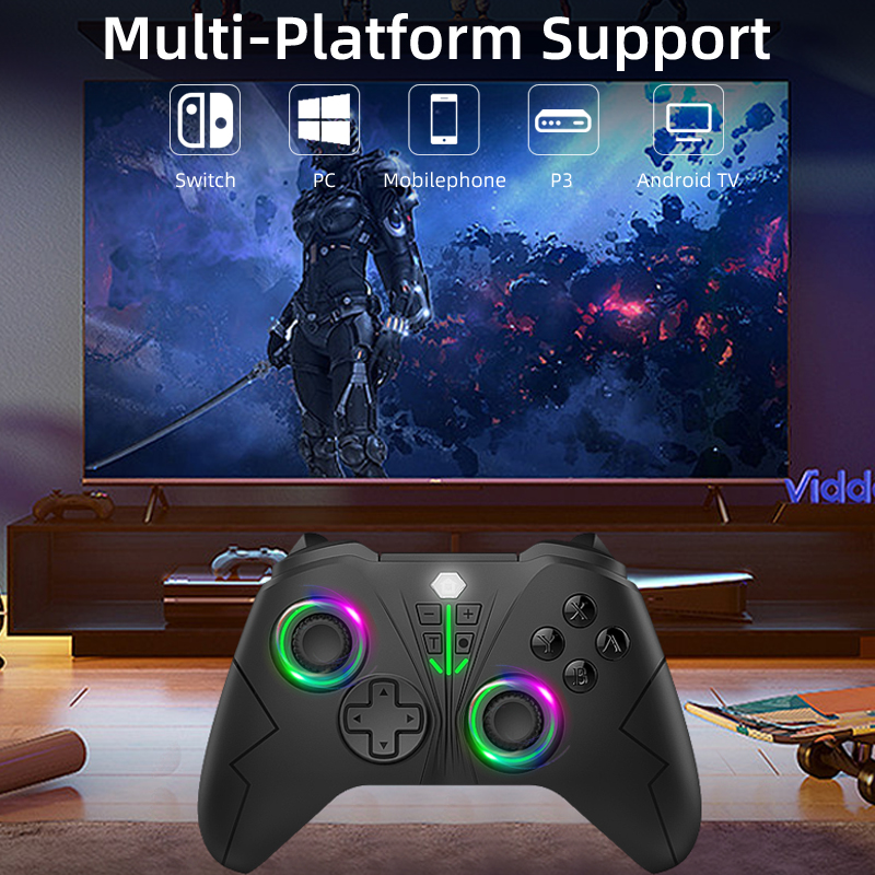 【Programmable/OLED/Vibration】AB360 controller Wireless Gamepad Compatible with All Anbernic Game console/Nintendo Switch/Lite/PC/Xbox360/PS3/PS4 OLED TURBO Joystick Customized Setting Function elite controller