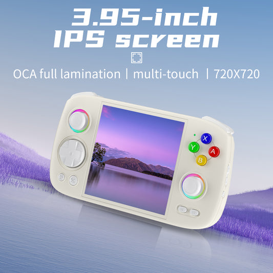 【Luxury Package】RG Cube【Buy 1 Get 1 Card Reader+1 Case+1 Screen Protector+1 Type-C Cable】Game Console Android 13, 3.95-inch IPS Touch Screen, 720*720, Unisoc T820 Processor, Quad Core Mali-G57 850MHz, 5G WiFi Bluetooth Output, Over 42K Games Pre-installed