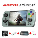 Anbernic RG405M【Superb Bundle】【Buy 1 Get 256GB Game Card+1 USB card reader+1 Fancy Case+1 Screen Protector+1 Type-C Cable】Handheld Game Console Aluminum Alloy CNC Android 12 System Google Play 4.0 Inch IPS Touch Screen 20K Games 26 Emulators