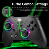 【Programmable/OLED/Vibration】AB360 controller Wireless Gamepad Compatible with All Anbernic Game console/Nintendo Switch/Lite/PC/Xbox360/PS3/PS4 OLED TURBO Joystick Customized Setting Function elite controller