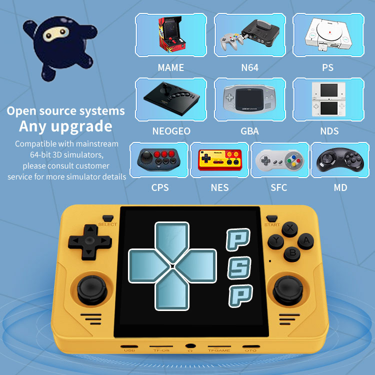 【Super Bundle】Powkiddy RGB30【Buy 1 Get 1 HDMI Cable+1 Fancy Case+1 Type-C Cable】 Handheld Game Console 4-inch HD Screen RK3566 CPU WiFi 5G JEL OS Bluetooth Over 23 Emulators with over 21000 games pre-installed