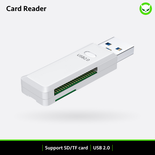 Two-in-one multi-function sd card/tt card reader computer high speed 2.0 can read rg353v/353vs/353ps/353/505/405m/35xx/powkiddy system card and game card