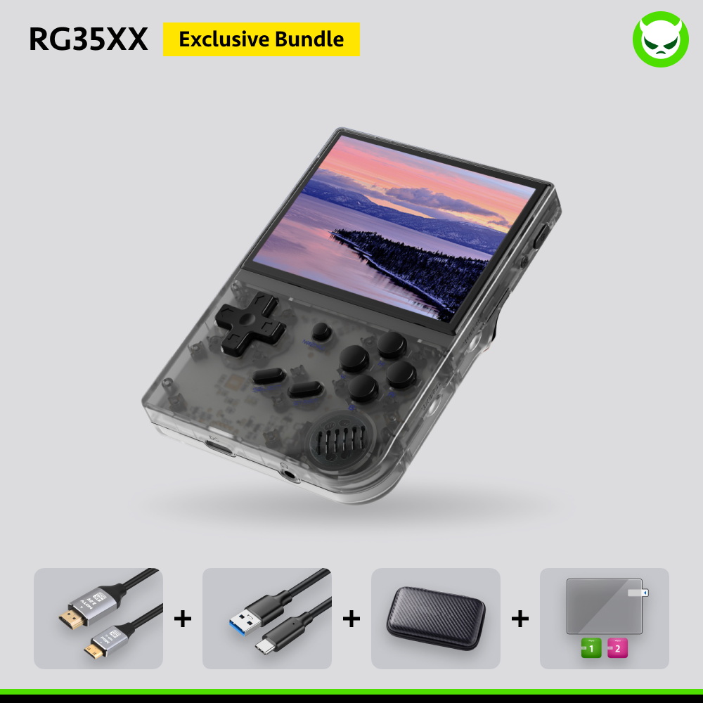 RG35XX【The Best Value Game Console 】Linux Handheld Game Console With 3.5' inch IPS 640*480 Screen & HDMI Output & Bluetooth & Over 18K Games