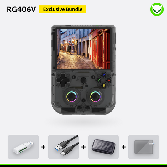 RG 406V Android 13 Handheld Game Console With 4’ inch IPS Touch Screen & Unisoc T820 Processor & 5G WiFi Bluetooth & Large-angle 3D Hall Joystick & 30Kor42K Games