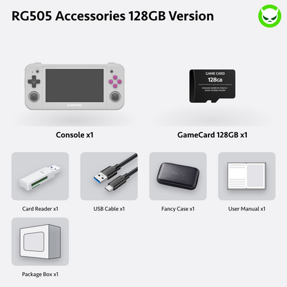 RG505 Android 12 Handheld Console With 4.95' OLED Touch Screen & Unisoc Tiger T618 SOC & 5000mAh Battery & 26 Emulators+20K Games