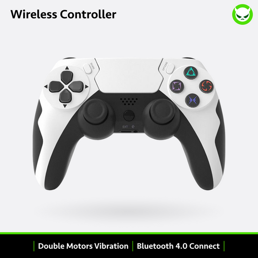 【Wireless/BT4.0/Duel Vibration】Anbernic Gamepad suitable for 353M/V/VS/PS/PC Wireless Bluetooth 4.0 Gamepad Dual Vibration Six-Axis with Touch Microphone Game Console Controller Joystick