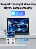 Anbernic RG353V【Buy 1 Get 1 HDMI Cable+1 Fancy Case+1 Screen Protector+1 Type-C Cable 】Handheld Game Console 3.5-Inches Display Touchable Screen Dual OS Android 11, Linux System Support 5G WiFi 4.2 Bluetooth Over 27,000Games Playable