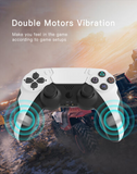 【Wireless/BT4.0/Duel Vibration】Anbernic Gamepad suitable for 353M/V/VS/PS/PC Wireless Bluetooth 4.0 Gamepad Dual Vibration Six-Axis with Touch Microphone Game Console Controller Joystick