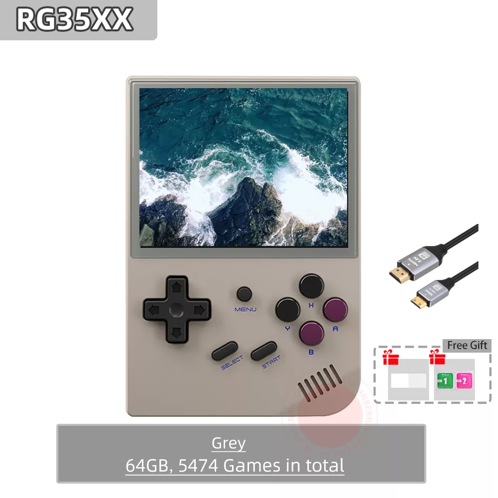 【The Best Value Game Console 】ANBERNIC RG35XX Mini Retro Handheld Game Console Linux System 3.5-inch IPS 640*480 Screen Game Player  HDMI Bluetooth Children's Gifts