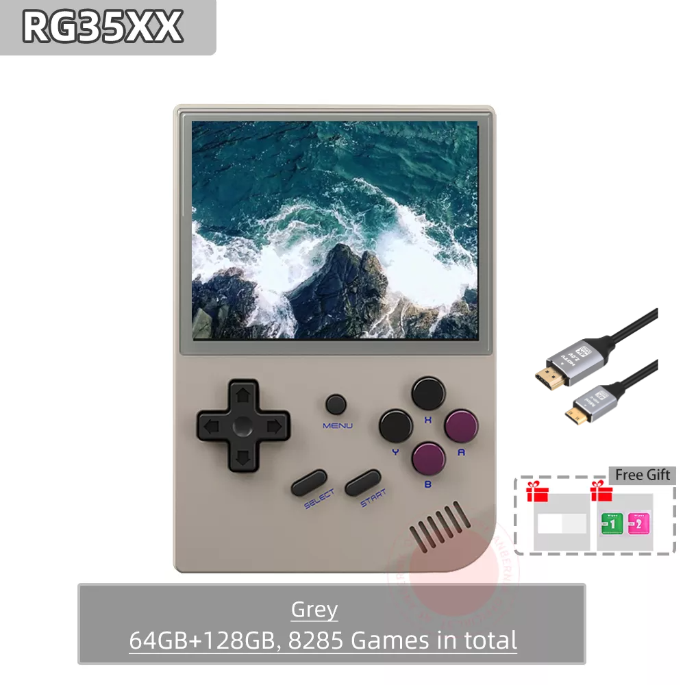 【The Best Value Game Console 】ANBERNIC RG35XX Mini Retro Handheld Game Console Linux System 3.5-inch IPS 640*480 Screen Game Player  HDMI Bluetooth Children's Gifts