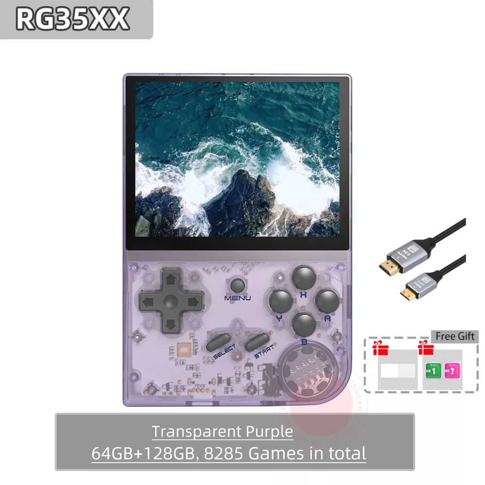 【The Best Value Game Console 】ANBERNIC RG35XX Mini Retro Handheld Game Console Linux System 3.5-inch IPS 640*480 Screen Game Player  HDMI Bluetooth Children's Gifts