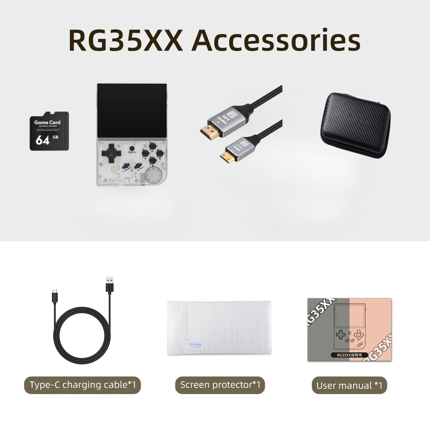 【The Best Value Game Console 】ANBERNIC RG35XX Mini Retro Handheld Game Console Linux System 3.5-inch IPS 640*480 Screen Game Player  HDMI Bluetooth Children's Gifts