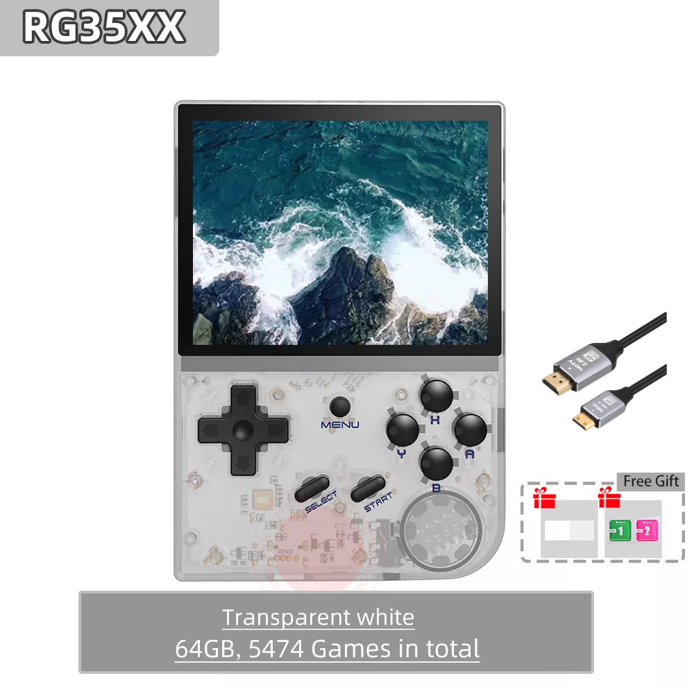 【The Best Value Game Console 】ANBERNIC RG35XX Mini Retro Handheld Game Console Linux System 3.5-inch IPS 640*480 Screen Game Player  HDMI Bluetooth Children's Gifts